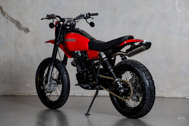 Honda XL500 vintage enduro restomod by Purpose Built Moto