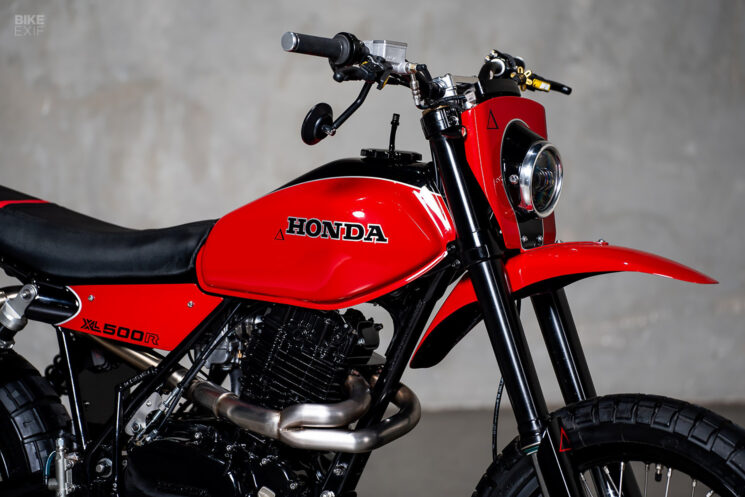 Honda XL500 vintage enduro restomod by Purpose Built Moto